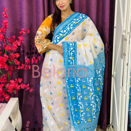 Halfsilk sharee Code-HS-7007