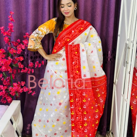 Halfsilk sharee Code-HS-7002