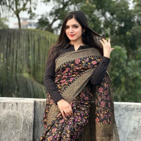 Halfsilk Saree With Blouse 4316