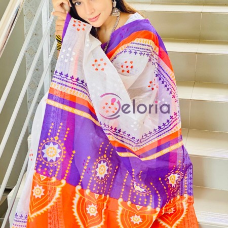 Halfsilk Saree With Blouse HS 8004
