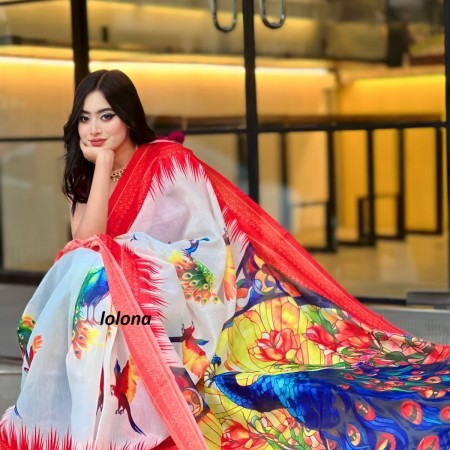 Digital print saree Code DP-6024