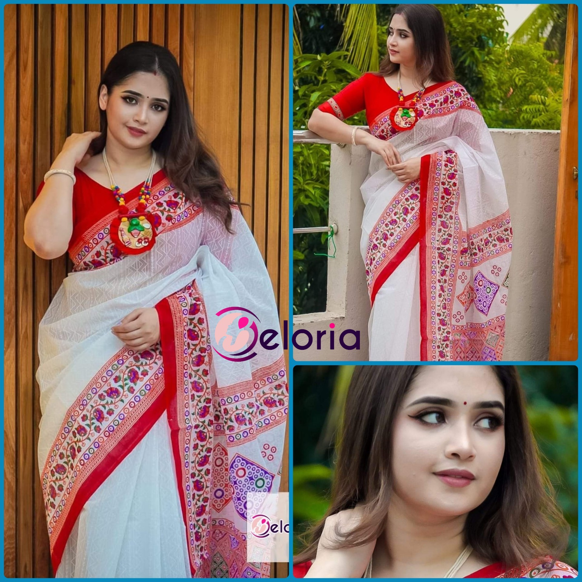 Halfsilk Saree With Blouse DF-04324