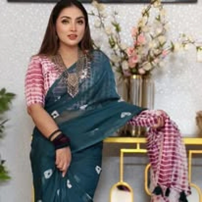 প্রিমিয়াম কটন  বাটিক শাড়ী Code-CBS#14