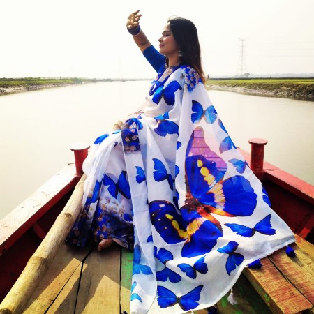 Digital print saree Code DP-6011