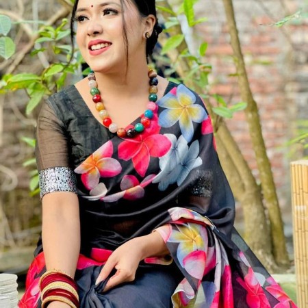 Digital print saree Code DP-6010