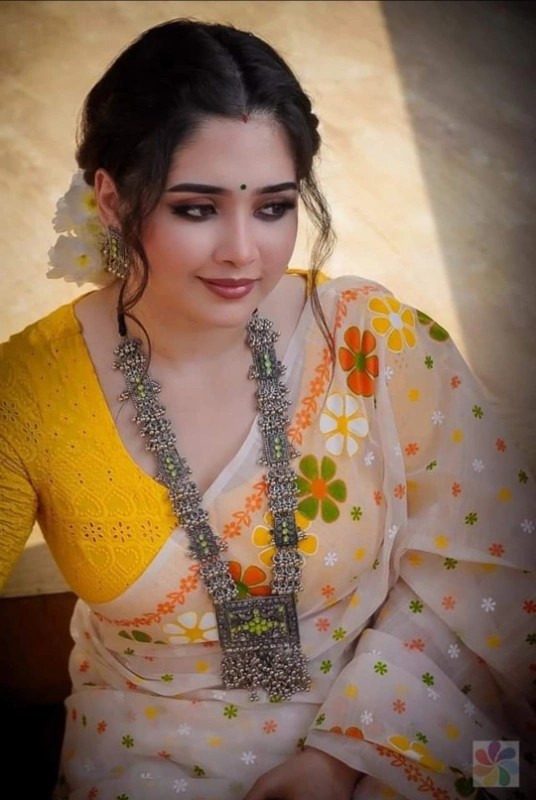 Halfsilk Sharee with Blouse HS 4383